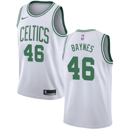 Men Boston Celtics 46 Aron Baynes White Swingman Edition NBA Jersey